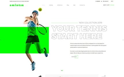 Sminton - Tennis Store Clean Shopify Theme