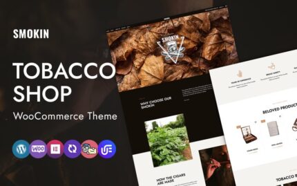 Smokin - Cigars and Tobacco WordPress Elementor CMS Theme