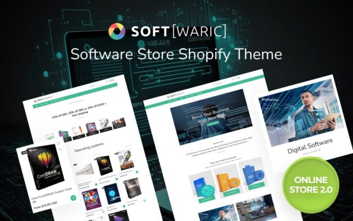 Soft Waric - Tema Toko Online Perangkat Lunak 2.0 Responsif Shopify