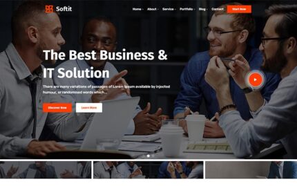 Softit - IT Solution Services and Technology Responsive Website Template