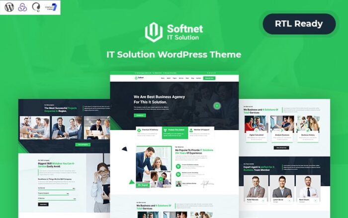 Softnet - Tema WordPress Responsif untuk Perusahaan Solusi TI