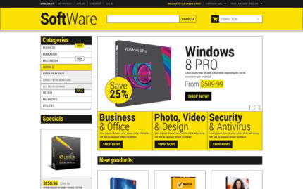 Software Store Magento Theme