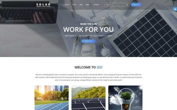 Template Joomla Responsif Energi Surya