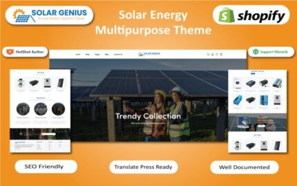 Solar Genius - Solar, Wind & Renewable Energy Store Shopify Theme