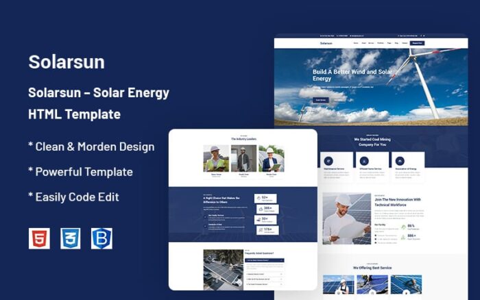 Solarsun – Template Situs Web Energi Surya