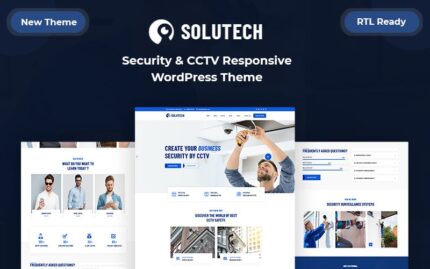 Solutech - Tema WordPress Responsif Keamanan & CCTV