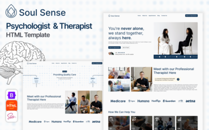 Soul Sense - Template HTML Psikolog Terapi & Konseling