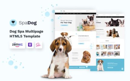 SpaDog - Template Situs Web Salon Perawatan Anjing