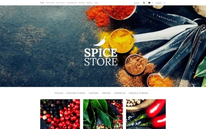 Template OpenCart Toko Makanan Rempah