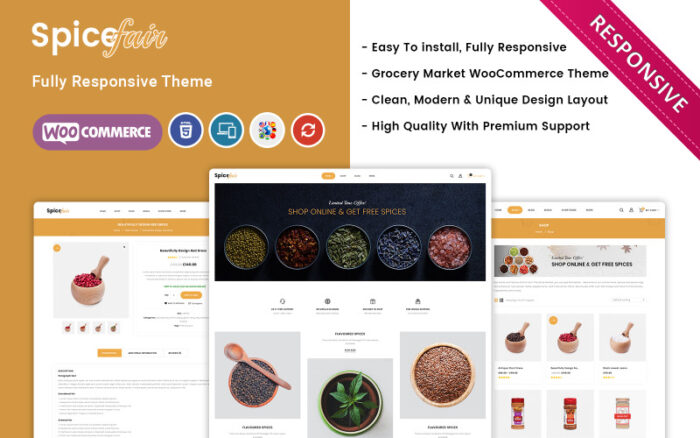 Spicefair - Tema WooCommerce Responsif Toko Kelontong