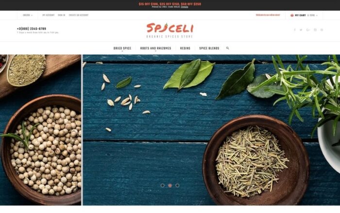 Tema Magento Spiceli