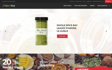 Spices Store - Spices Bootstrap Template Magento Theme