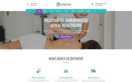 Spinecare - Medical Ready-to-Use Website Template