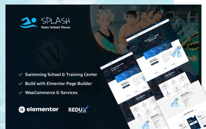 Splash - Tema WordPress Sekolah Renang