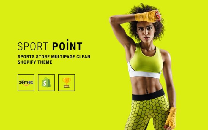 Sport Point - Tema Shopify Bersih Multihalaman Toko Olahraga