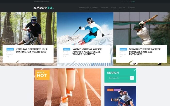 Sportex - Tema WordPress Responsif Berita Olahraga