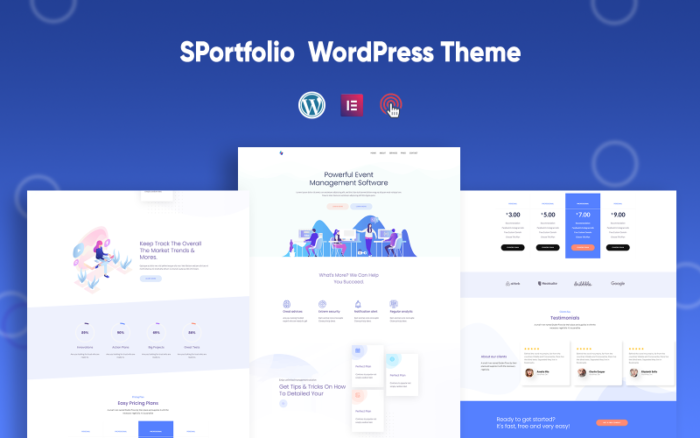 SPortfolio - Tema WordPress Serbaguna Minimalis Sederhana