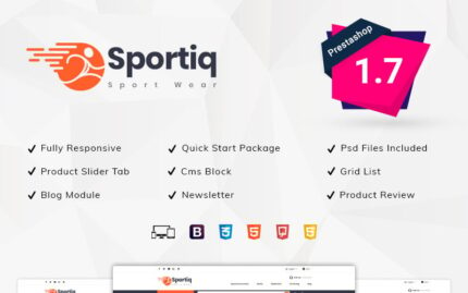 Tema PrestaShop Toko Olahraga Sportiq