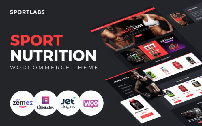 SportLabs - Tema WooCommerce Nutrisi Olahraga