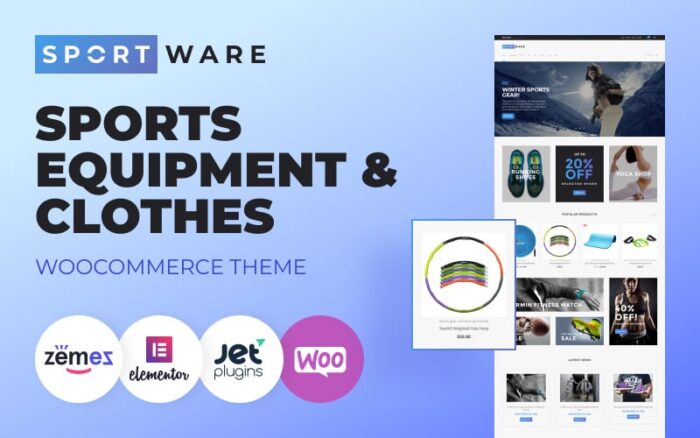 SportWare - Tema WooCommerce Peralatan & Pakaian Olahraga