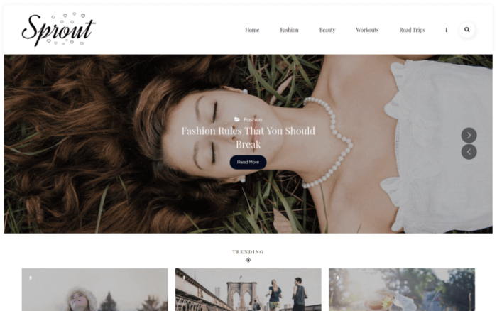 Sprout - Tema WordPress Blog Pribadi