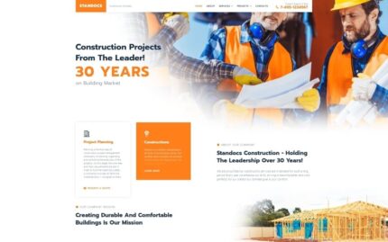 Standocs - Construction Company WordPress Elementor Theme