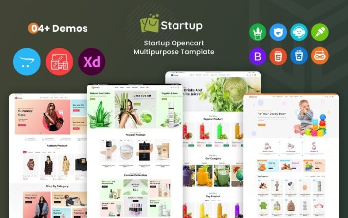 Startup - Template OpenCart 3 Supermarket Serbaguna