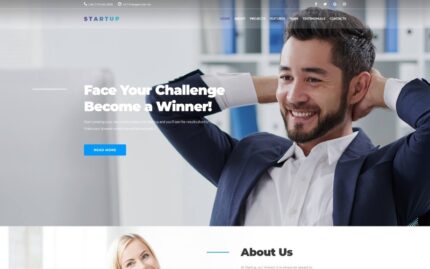 Startup - Perusahaan Startup Template Joomla Bersih