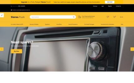 Stereo Truck - Template OpenCart Bersih untuk E-dagang Audio Mobil