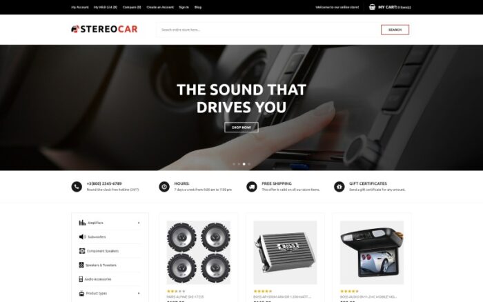 StereoCar - Toko Audio Mobil Tema Magento