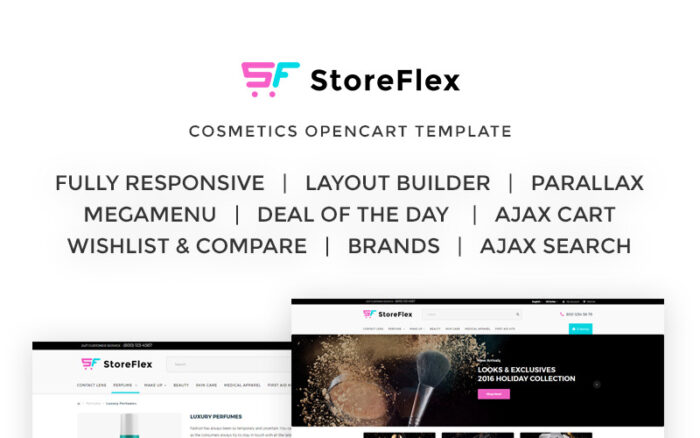 StoreFlex - Template OpenCart Kosmetik & Tata Rias