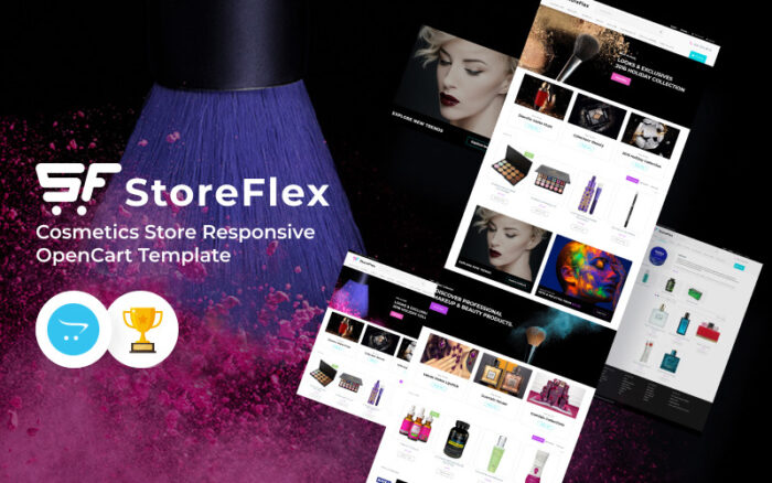 StoreFlex - Template OpenCart Responsif Toko Kosmetik