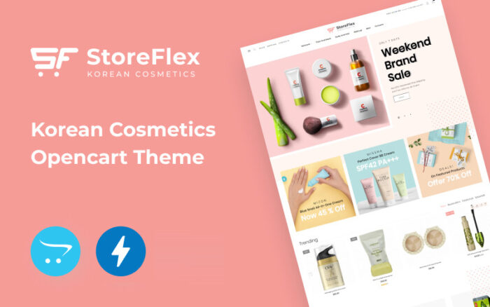 StoreFlex - Template eCommerce Kosmetik Korea Template OpenCart