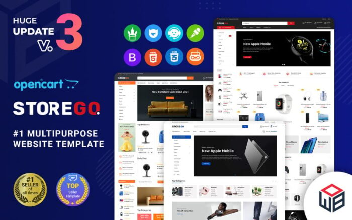 StoreGo - MultiPurpose Electronic Store OpenCart Template