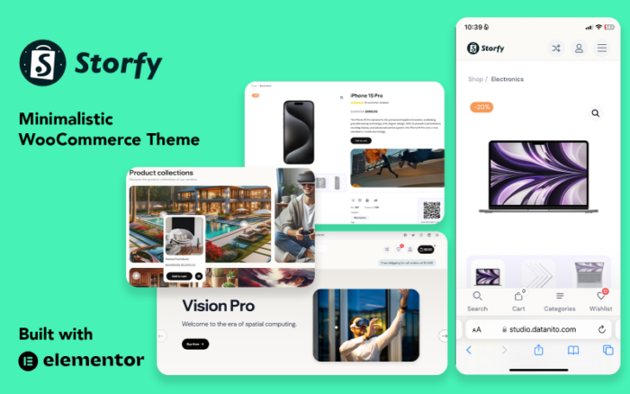 Storfy - Tema WooCommerce Minimalis