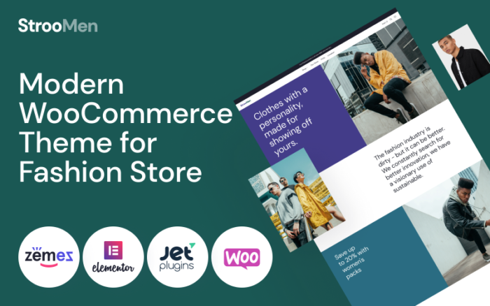 StrooMen - Tema WooCommerce Toko eCommerce Fashion Pria