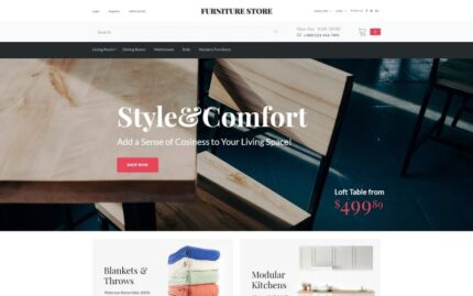 Gaya & Kenyamanan - Template OpenCart Toko Mebel