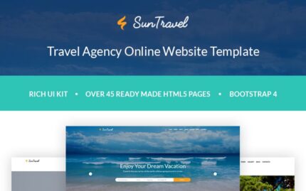 Sun Travel - Travel Agency Online Website Template