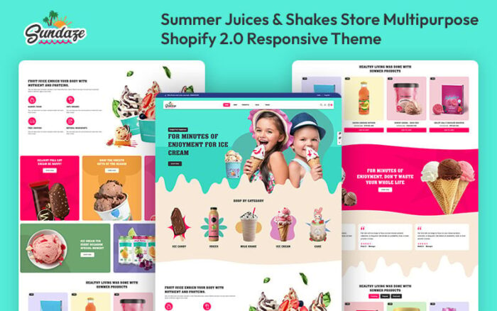 Sundaze - Summer Juices & Shakes Store Multipurpose Shopify 2.0 Responsive Theme