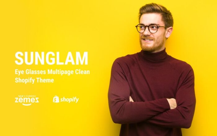 Sunglam - Kacamata Multihalaman Tema Shopify Bersih