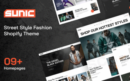 Sunic - Street Style Fashion Shopify Theme