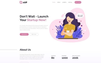 sUp - IT Creative HTML Landing Page Template