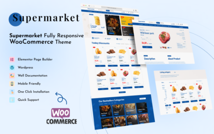 Supermarket - Multipurpose Wordpress Elementor Template