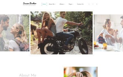 Susan Parker - Lovestory Photographer Multipage Website Template