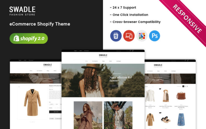 Swadle - Tema Shopify Responsif Mode