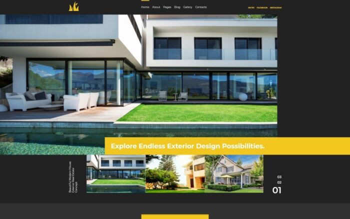 Template Joomla Desain Eksterior Sweet Home