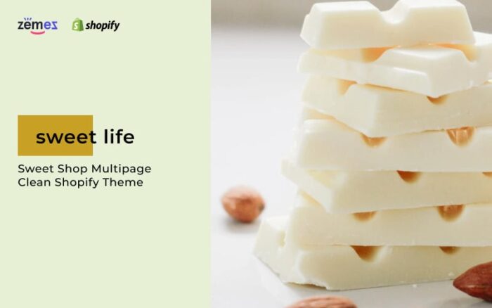 Sweet Life - Tema Shopify Bersih Multihalaman Toko Manis