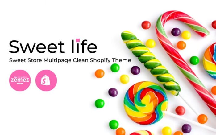 Sweet Life - Tema Shopify Bersih Multihalaman Sweet Store