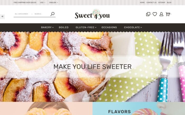 Sweet4you - Template Responsif Manisan untuk Toko Permen dan Kue Tema PrestaShop