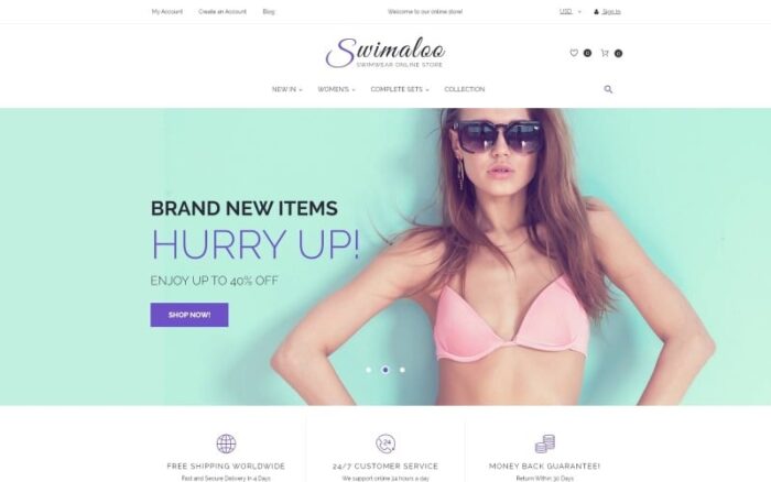 Swimaloo - Swimwear Online Store Magento Theme